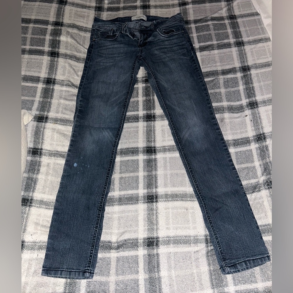 Rewind Women’s Skinny Jeans - Dark Blue Wash